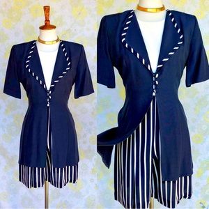 New! True Vintage⚓️ 80s/90s Navy & White Jumpsuit/Romper!
